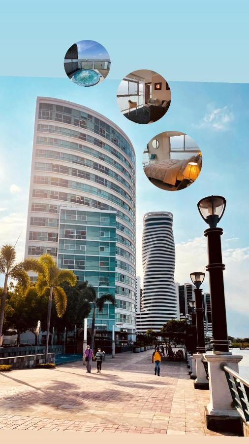 Apartamento Vista Al Rio Puerto Santana Riverfront 1 グアヤキル エクステリア 写真